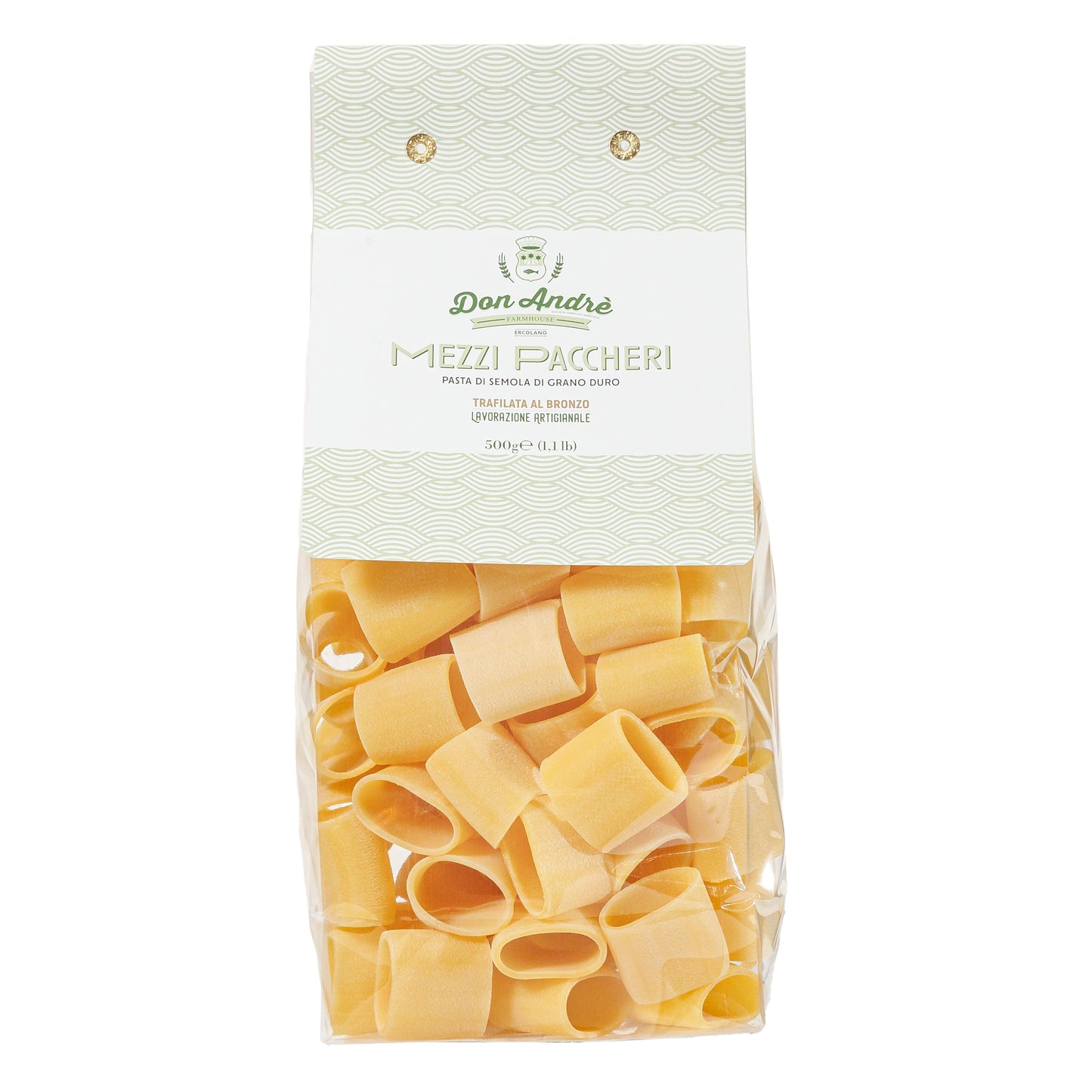 Mezzi Paccheri di Semola di Grano Duro