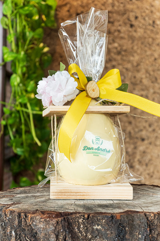 Uovo di Pasqua Artigianale con confezione in legno
