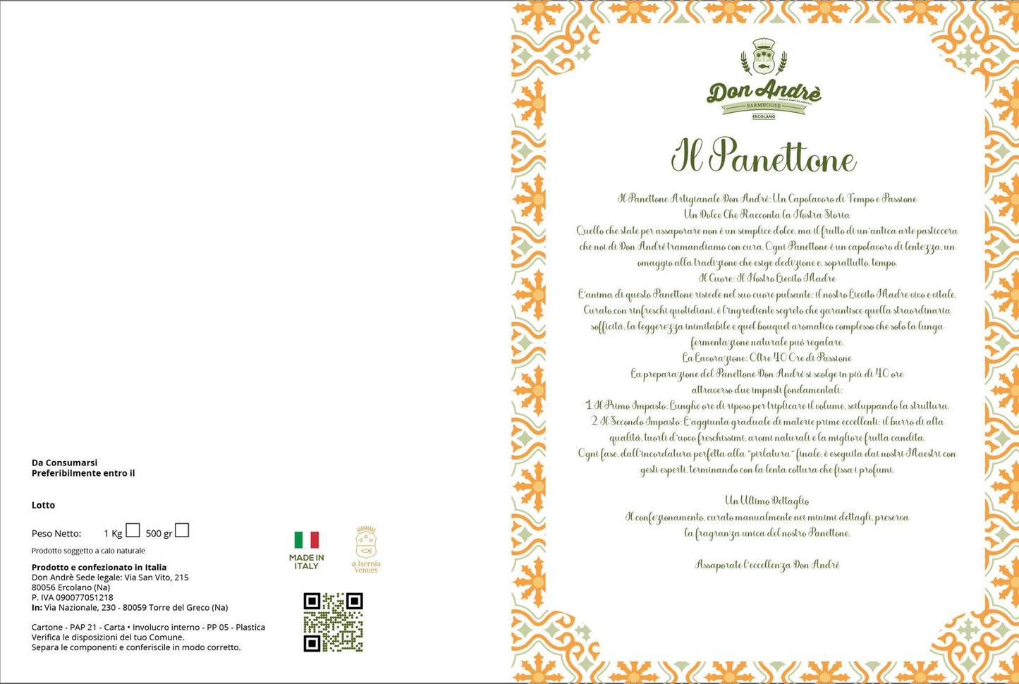 Panettone Artigianale Pistacchio