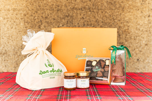 BOX  DOLCE NATALE – Box Natalizia Artigianale con Panettone, Cioccolato e Prodotti Tipici Don Andrè