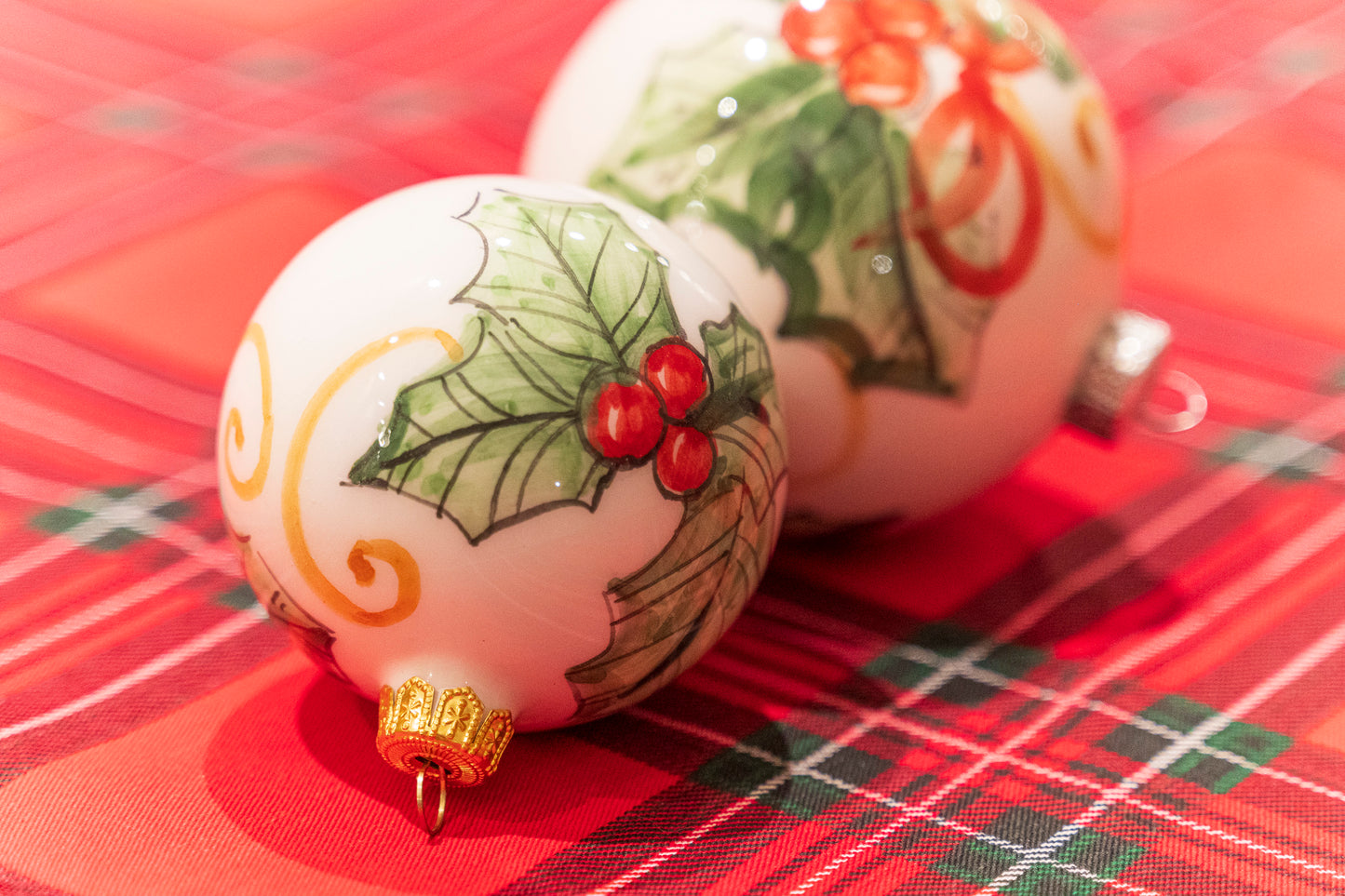 Le palline in ceramica di natale