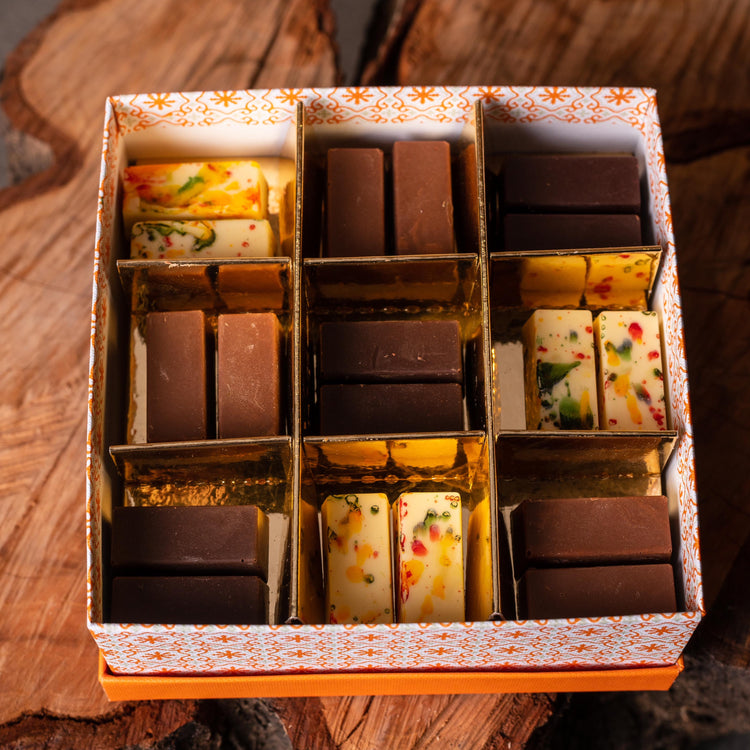 Box cioccolatini variegati